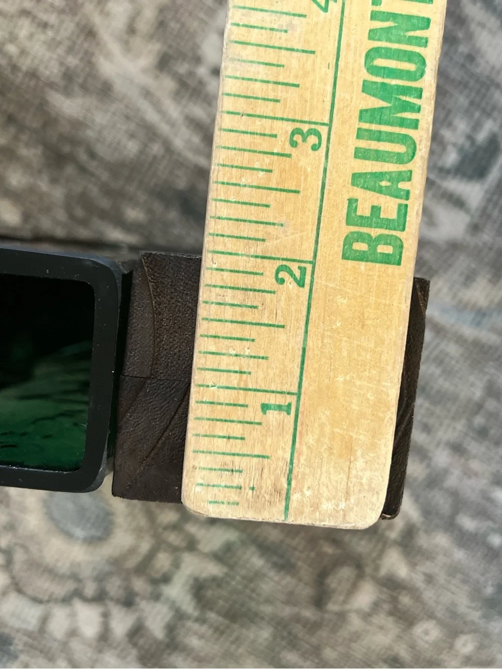 Modern Wooden Bud Vase with Emerald Green Glass Insert | Mid-Century Style Wood